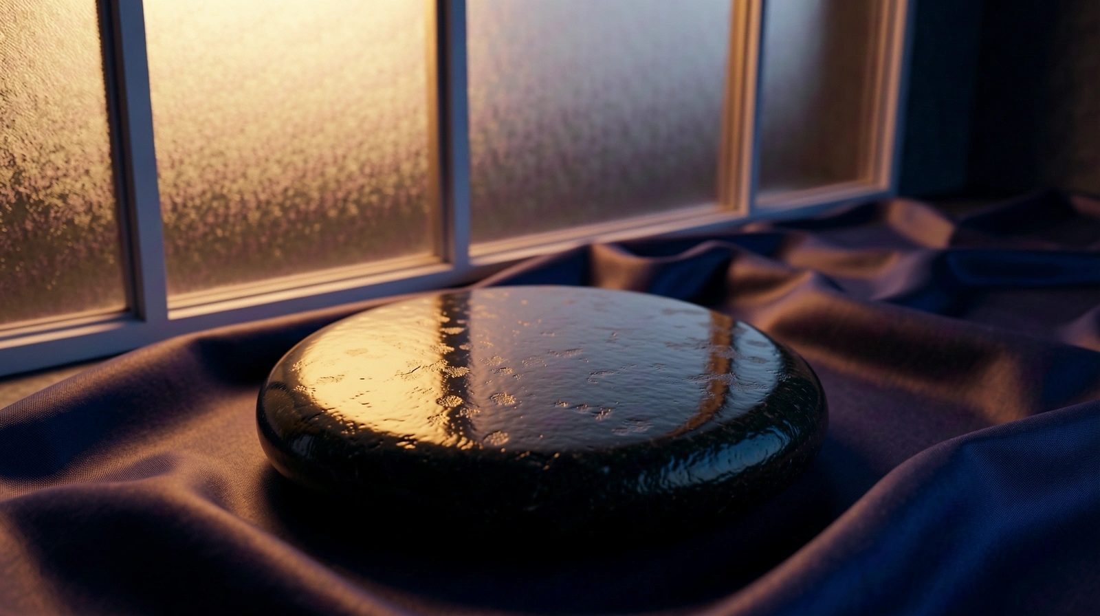 Atmospheric obsidian texture